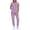 AA-11-Purple, variant on QATAINLAV Womens Scrub Sets Short Sleeve V-Neck Top and Drawstring High Waisted Jogger with Zipper Pocket Workwear Uniform 2 Piece Outfits Dark Gray L