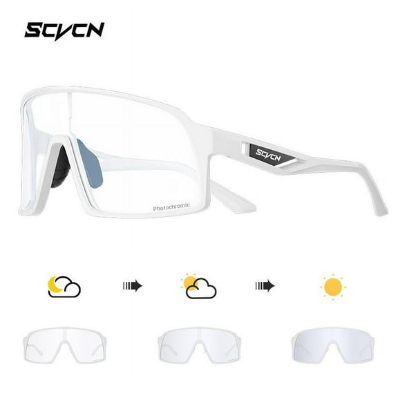 SCVCN Photochromic Outdoor bicycle shades MTB Glasses Bike Cycling UV400 Glasses Men Women Road Bicycle Sports Mountaineering Eyewear new