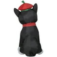 thumbnail image 5 of Gemmy Christmas Airblown Inflatable French Bulldog in Holiday Beret, 3.5 ft Tall, Multi, 5 of 5