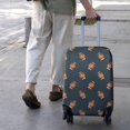 thumbnail image 3 of Dark Blue Football Repeat Pattern Luggage Cover Fashion Suitcase Cover Baggage Covers Fit 25-28 Inch Luggage (Go Travel), 3 of 5