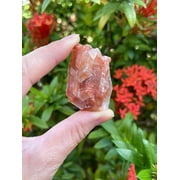 Calcite Rough Natural Stones, Raw Calcite Crystals (Red Calcite, 0.25 Pound)