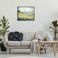 thumbnail image 2 of Stupell Industries Spring Meadow with Distant Mountain Landscape & Nature Painting Gray Floater Framed Canvas Art Print Wall Art, 25 x 31, 2 of 9