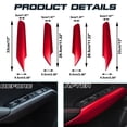 thumbnail image 5 of Xotic Tech 4PCS Interior Window Door Switch Armrest Panel Cover Trim Compatible with Honda Civic 11th Gen 2022 Sedan Hatchback LX EX EX-L Sport Touring (Black with Carbon Fiber Texture), 5 of 9
