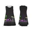 thumbnail image 5 of Sigee Geometry Dash (8) for Women's Sleeveless Dress Relaxed Fit Dress with Pockets, 5 of 7