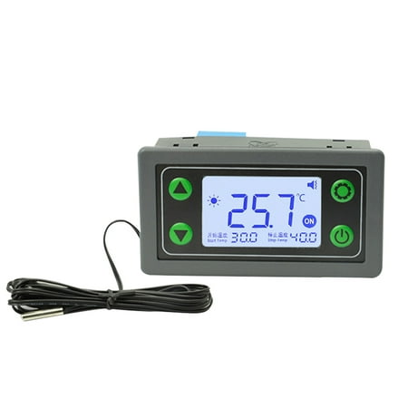 

Docooler Digital Backlight LCD Display Intelligent High Precise Controller Built-in 30A Relay with Heating Cooling and Power Off Memory Function