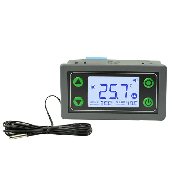 Termostato inteligente con pantalla LCD retroiluminada digital, controlador de temperatura de alta precisión