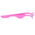 thumbnail image 3 of Aplicador de pestañas postizas portátil, pinzas para pestañas postizas de acero inoxidable, herramienta de maquillaje con Clip, rosa fluorescente, 3 of 8