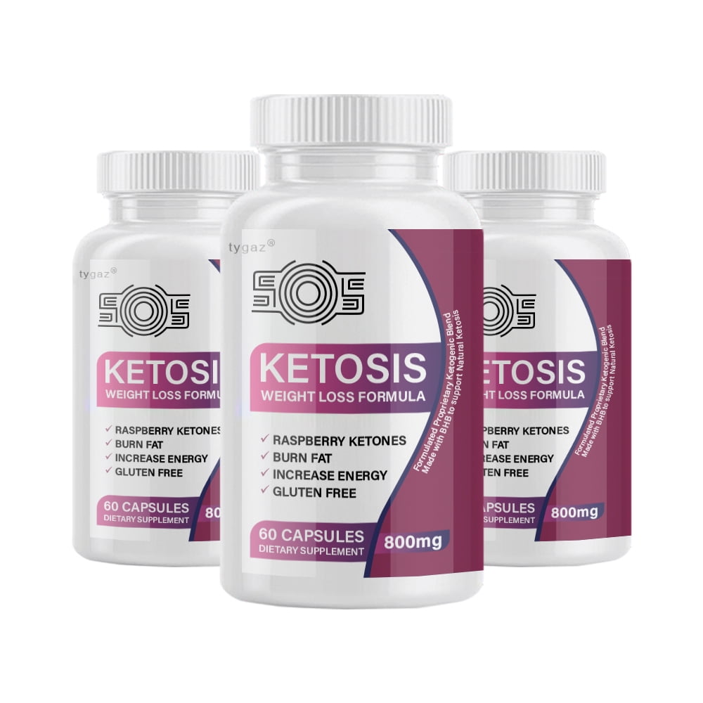 (3 Pack) SOS Keto, SOS Ketosis Weight Loss Formula