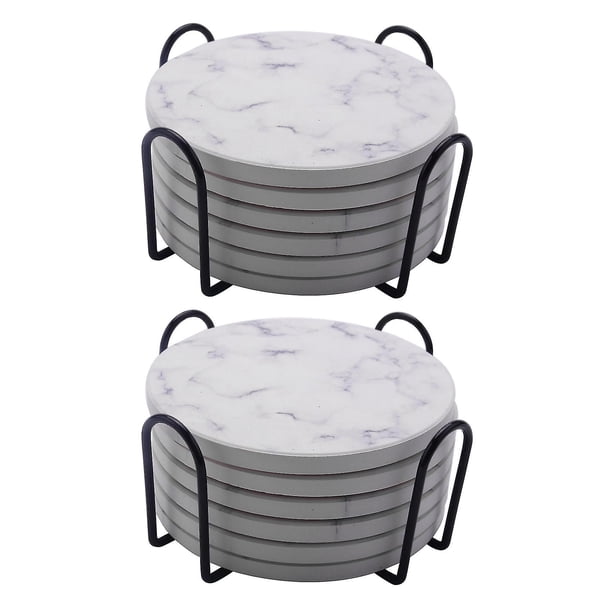 Absorbent Ers For Drinks Ers Set With H, Set Of 12, For Kinds Of Mugs Marble C
