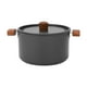 thumbnail image 1 of Olla para cocinar al aire libre Olla con tapa Olla para estofado con doble asa Utensilios de cocina 28 litros, 1 of 9