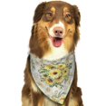 thumbnail image 6 of Disketp Daisies And Wildflowers Dog Bandanas 1PC Triangle Adjustable Puppy Bandana Bib Handkerchief for Large Medium Girl Dogs Pets Gift, 6 of 6