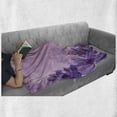 thumbnail image 6 of Anemone Flower Soft Flannel Fleece Throw Blanket, Dreamlike Composition with Anemone Magic Petals Blossoms, Cozy Plush for Indoor and Outdoor Use, 60" x 80", Magenta Lavender, by Ambesonne, 6 of 6