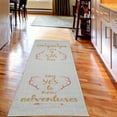 thumbnail image 2 of Adventure Decorative Rug, Calligraphic Words Antlers and Arrow on Grunge Dotted Backdrop, Quality Carpet for Bedroom Dorm and Living Room, 6 Sizes, Apricot Coral, by Ambesonne, 2 of 2