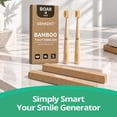 thumbnail image 7 of GENKENT Boar Bristle Bamboo Toothbrush, 4 Pack BPA-Free and Plastic-Free Firm Bristles Manual Toothbrush, Numbered Handles with Stand-Up Base Toothbrush for Adults, 7 of 7