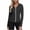 Black, variant on Women's Hooded Full Zip Long Sleeve Athletic Jacket, Soft Lightweight Stretchy Compression Top, Slim Fit Casual Outerwear for Running Hiking Outdoor