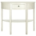 thumbnail image 4 of SAFAVIEH Abram Solid Country Demilune Console with Storage Drawer, White, 4 of 6