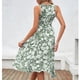 thumbnail image 5 of Vestido largo de mujer NikouMX Vestido sin mangas con volantes redondos, 5 of 7