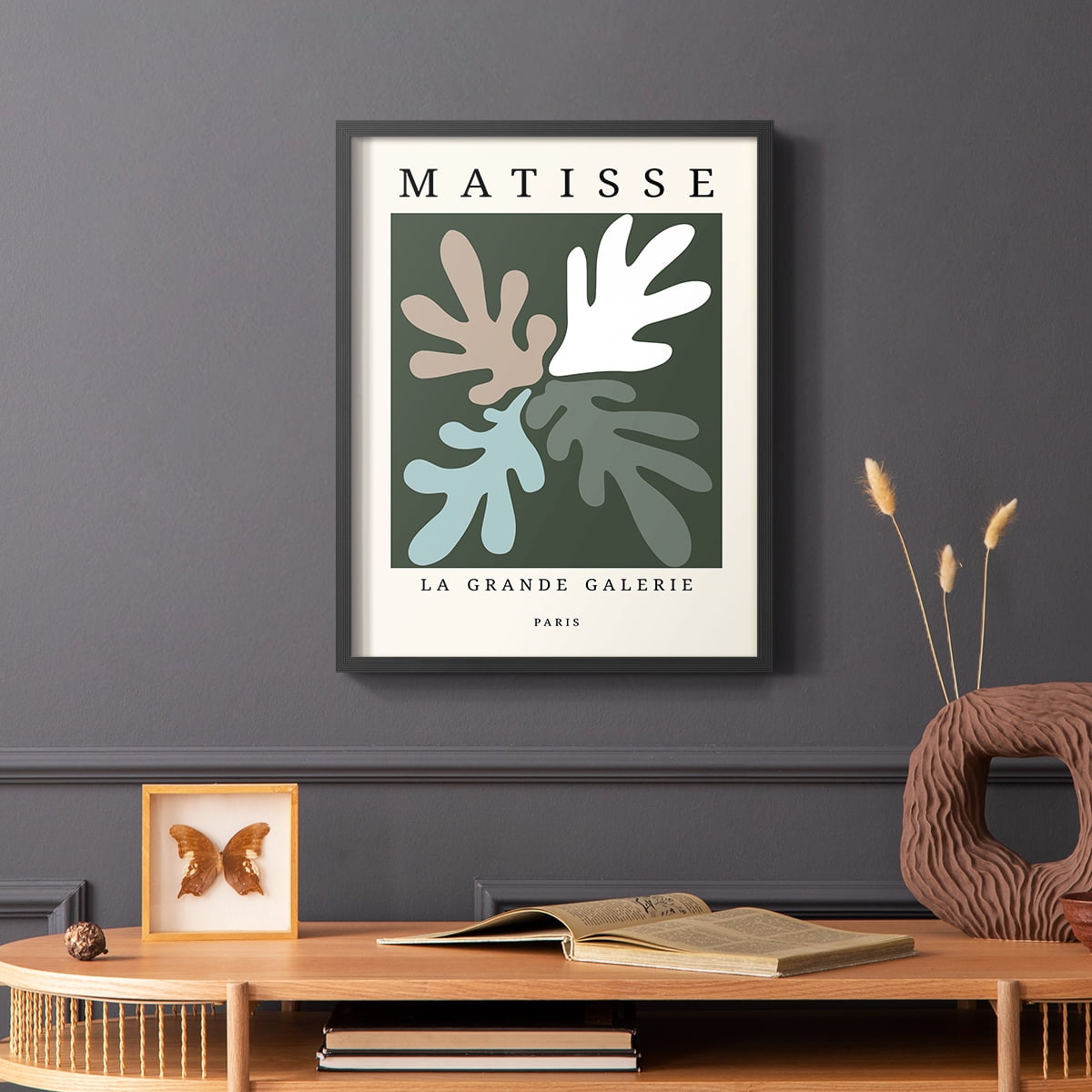 Matisse CCCLXXXIV in Black Solid Wood 8 x 10 Framed Print