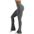 thumbnail image 5 of High Waist Women Slim Fit Yoga Pants Solid Trumpet Leggings, 5 of 5