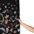 thumbnail image 3 of Shower Curtain, Butterfly1 Waterproof Fabric Plastic Shower Curtain, Drying Fast Bathroom Curtain with 9 Buttonholes, Ruffle Shower Curtain 60x72in, 3 of 8