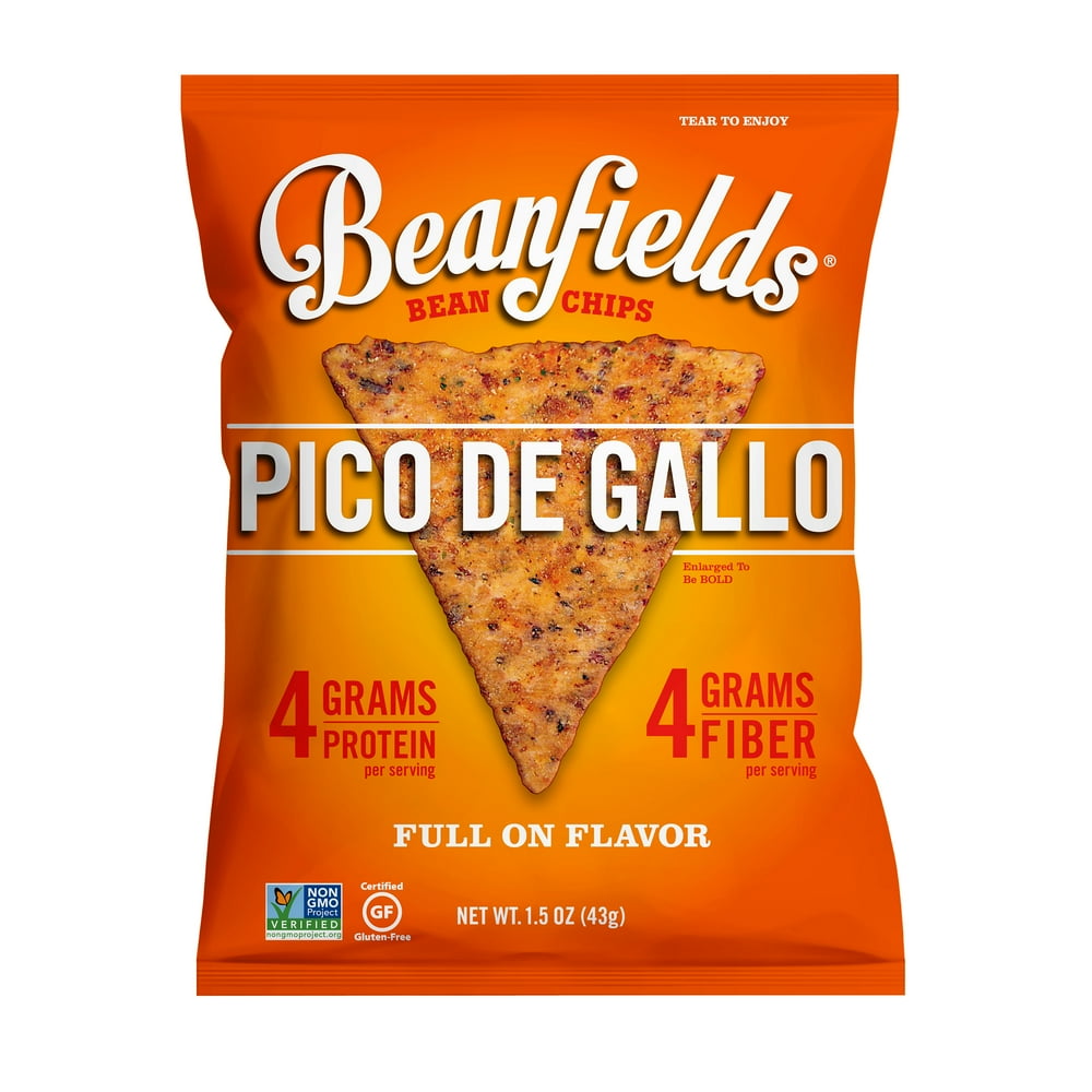 Beanfields Pico De Gallo Bean Chips, 1.5 Ounce (24 Pack)