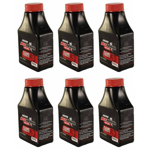 Echo Original Equipment 6-PACK Red Armor 2-Cycle Engine Oil (2.6 fl oz Bottle) - 6550001
