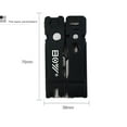 thumbnail image 2 of fastboy 19 In 1 Bike Repair Tools Kit Removal Tools Screwdrivers Lever Wrench Folding Multi -tool black 75*39mm 1Set, 2 of 5