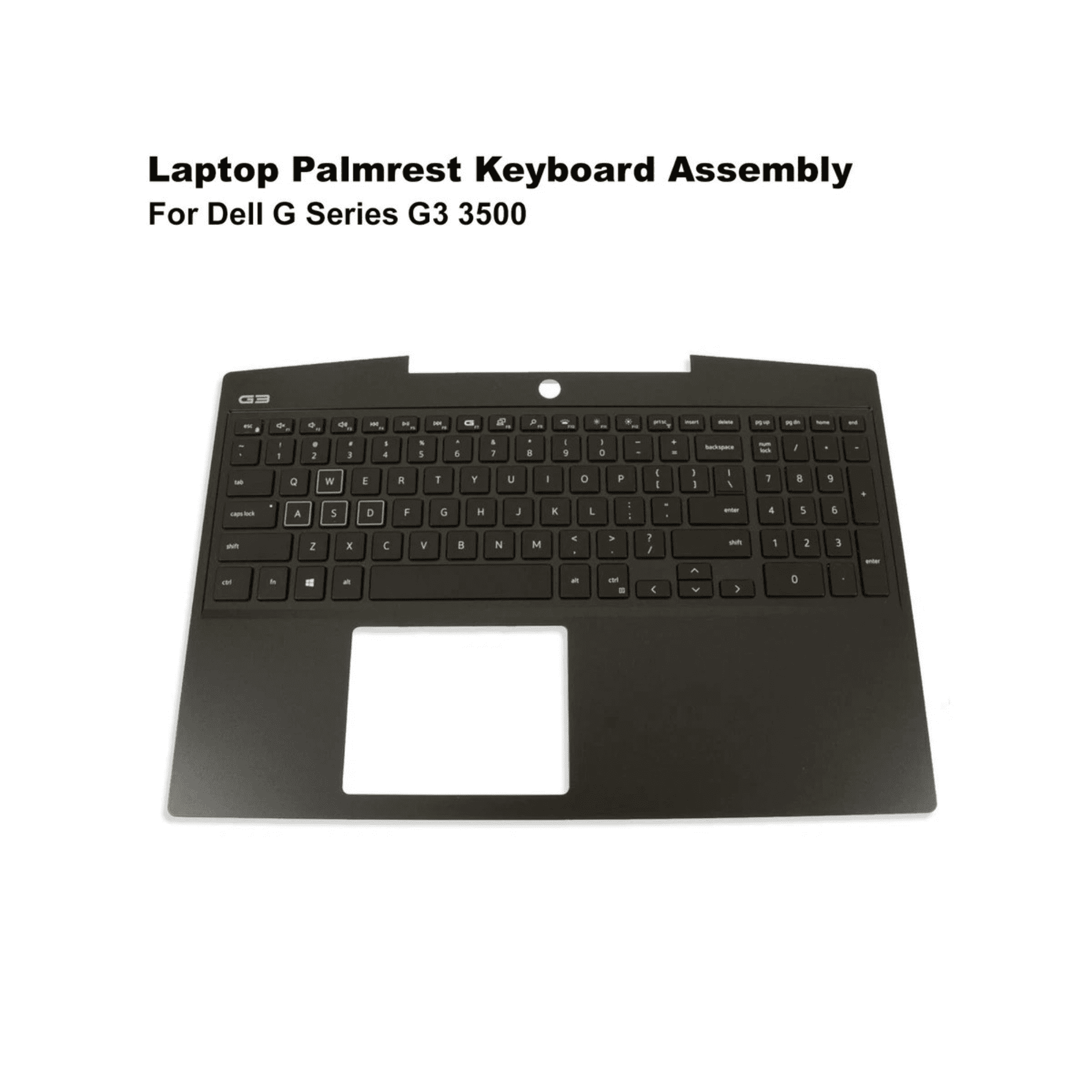 Dell G3 3500 Laptop Palmrest with RGB Backlit Keyboard Assembly – YG5TF