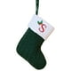 thumbnail image 1 of Calcetines Navideños con Letras Bordadas | Medias Navideñas de Punto Rojas, Verdes y Blancas con Colgante de Árbol | Decoración Navideña con Inicial Personalizada | Chimenea Acogedora y Detalle de Re, 1 of 1