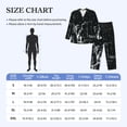 thumbnail image 4 of Susaid New York City1 Print Men's Long Sleeve Pajama Set, Two-Piece Button-Down Loungewear PJs Set, Comfortable Sleepwear for Relaxation-Medium, 4 of 7
