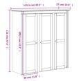 thumbnail image 4 of vidaXL Cabinet with Glass Doors BODO Grey Solid Wood Pine, 4 of 5