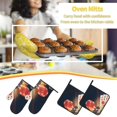 thumbnail image 5 of Cauagu Casino Poker Chips Print Oven Mitts and Pot Holders 4 pcs Set,Extra Thicken Long Kitchen Oven Glove Potholders BBQ Gloves-Oven Mitts and Pot Holders(11 Inch), 5 of 6