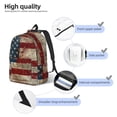 thumbnail image 3 of Fotbe American Flag1 Mochila de Lona con Estampado, Mochila Duradera, Mochila Versátil de Alta Calidad, Mochila Compacta Vintage-Medium, 3 of 5
