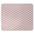 thumbnail image 1 of Damask Mouse Pad, Powder Pink Dressing Room Concept Retro Art Deco Interior Ornamental Design, Rectangle Non-Slip Rubber Mousepad, Dried Rose White, by Ambesonne, 1 of 2