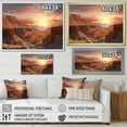 thumbnail image 4 of Designart "Sunset In The Canyon Desert" Canyon Floater Framed Canvas Art Print, 4 of 5