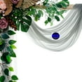 thumbnail image 3 of MDS pack of 2 panels (30" width x 20Ft Long) Wedding Arch Draping Fabric sheer Chiffon Fabric Drapery for Wedding Ceremony -Gray, 3 of 7