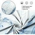 thumbnail image 5 of Blue and White Shower Curtain, Abstract Modern Ombre Art Painting Graffiti Machine Washable Waterproof Fabric for Bathroom Decor Bathtub with Hooks 72"W x 78"L (Pack of 1), 5 of 6