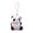 Pink, variant on Beige Beige Plush Panda Toy With Handmade Flower Arrangement And Colorful Rope For Bag Charm Or Ornament