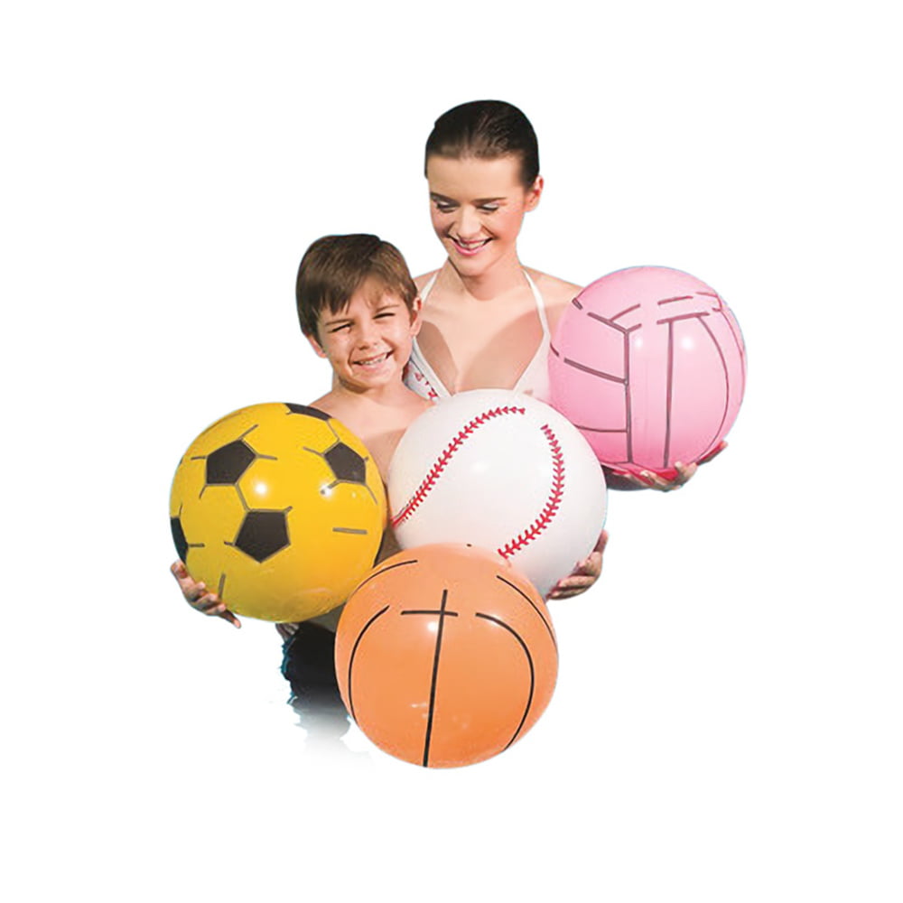 Pool Water Inflatable Volleyball Basketball Ball Net Parent Child Beach Toy 