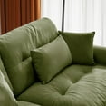 thumbnail image 4 of Modern Two-seater Velvet Sofa with Ottoman 220×80×75cm, Offering Comfort and Style, 4 of 14