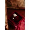 thumbnail image 5 of SOLITAIRE JEWELS 1.CT Emerald Moissanite Diamond Solitaire Engagement Ring 10K White Gold, 5 of 7