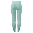 thumbnail image 6 of ZHOUCHANKIDS Women Lined Leggings Weather Thick Thermal Warm Winter Tights Lift High Waist Tummy Pants Green XL, 6 of 7