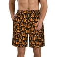 thumbnail image 2 of Uemuo Cute Squirrel Pattern Men's Swim Trunks Hawaiian Beach Bathing Suit Swimsuits Beach Quick-Dry Shorts with Pockets-XX-Large, 2 of 9