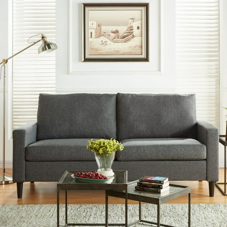Mainstays 72 5 Apartment Sofa Woven Fabric Multiple Colors