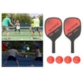 thumbnail image 4 of Ensemble s, Ensemble de 2 Raquettes et 4 Pickleballs Rouge, 4 of 8