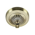 thumbnail image 2 of Aspen Creative 21516-22 Transitional Fixture Canopy Kit, 4-3/4 Diameter with Collar Loop, 1" Center Hole, Antique Brass, 2 Sets/Pack, 2 of 5