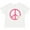 AA-White, variant on Inktastic Peace Sign Cute Daisy Flowers Girls Baby T-Shirt