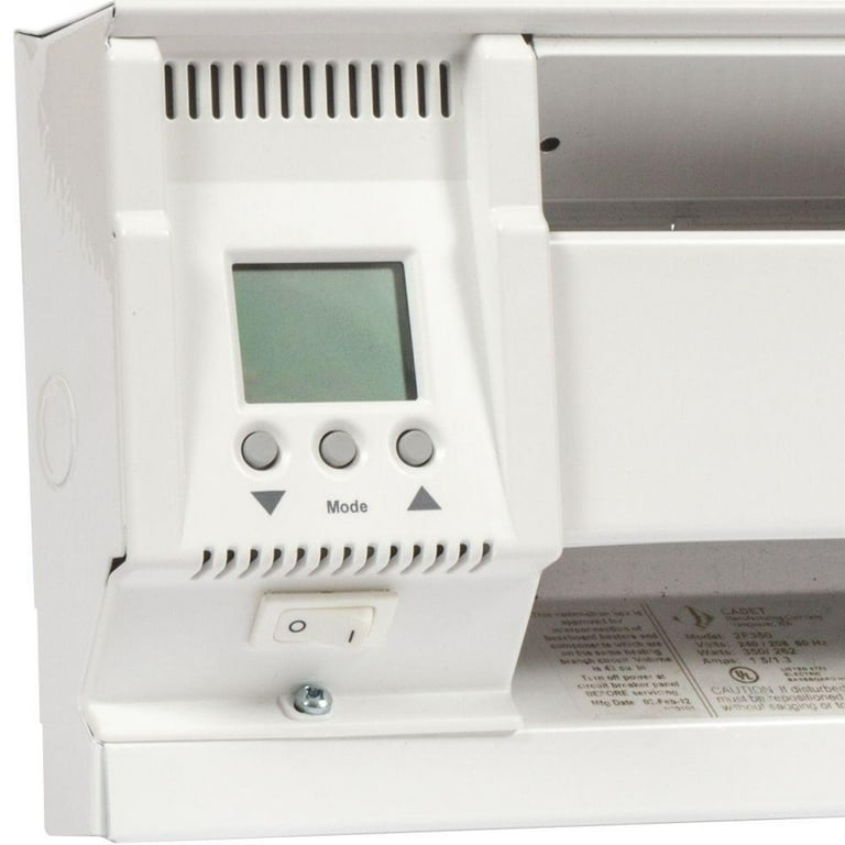 Cadet 03400 Smart-Base Electronic Baseboard Thermostat, White - Walmart.com