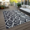 thumbnail image 6 of Addison Rugs Chantille Indoor/Outdoor Transitional Diamonds Black Washable Rectangle Rug, 10' x 14', 6 of 6