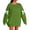 Green, variant on Fiaer Crew Neck Sweatshirts Women Plus Size Long Sleeve Solid Pullover Baggy Fashion Casual Fall Tops White XL